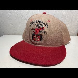 SUPER RARE 49ers Mascot & Script Hat VINTAGE